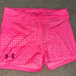 hot pink under armour spandex